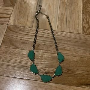 Green gemstone necklace